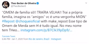 Falou também sobre ele ser traíra 