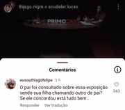 "Achei lindo", diz Thiago Nigro sobre Sophia chamá-lo de "pai"