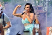 Como cantora, Gretchen lançou as canções Freak Le Boom Boom, Conga Conga Conga, Melô do Piripiri (Je Suis La Femme), Melô do Xique Xique, Melô do Pata Pata e Latino-americana, que foram estrondosos sucessos. Os dois primeiros, inclusive, receberam disco de ouro e de platina