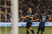 ...e também nos EUA, onde jogou pelo Los Angeles Galaxy