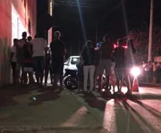 Movimentação nas ruas de Paracatu após o crime