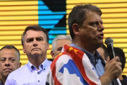 Tarcísio de Freitas (Republicanos), candidato ao governo de São Paulo, em primeiro ato de campanha
