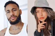 Neymar e Emilia curtiram o Ano-Novo juntos