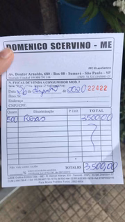 O preço: R$ 3,5 mil