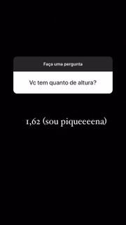 E respondeu sobre a altura 