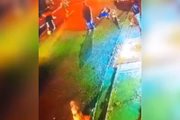 Imagens de câmeras de segurança registraram o crime