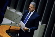 O presidente da Câmara, Arthur Lira