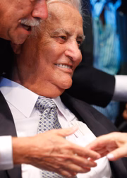 Roriz durante a entrega do título