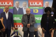 Lula em encontro com evangélicos