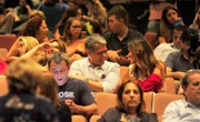 Bonner e Beatriz Bonemer na plateia 