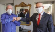 Ex-presidente Lula e o senador Fabiano Contarato