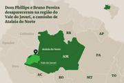 A região em que ocorreu o desaparecimento é de difícil acesso e faz fronteira com o Peru
