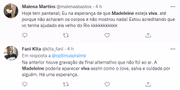 Usuários do Twitter debatem a morte de Madeleine, de Pantanal, e torcem para que ela esteja viva