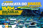 Convocação a manifestação nas ruas pela abertura do comércio