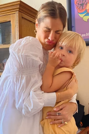 Shantal e Filippo, o primeiro filho