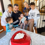 Letícia e Juliano Cazarré estão à espera do sexto filho