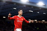 Ronaldo comemora gol pelo Manchester United