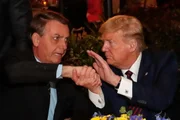 Jair Bolsonaro e o aliado Donald Trump, presidente dos EUA