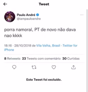 Comentários polêmicos de Paulo André foram apagados pelos ADMs das redes sociais antes da estreia do reality