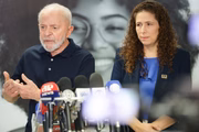 Lula, durante pronunciamento na sala de situação da Dataprev, em Brasília