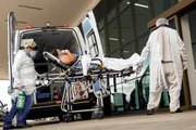 Registro de entrada de paciente no Hospital de Campanha de Enfrentamento ao Coronavírus (HCamp), em Goiânia