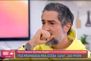 Durante o programa Mais Você, de Ana Maria Braga, o comunicador se emocionou outra vez. “Eu vim para comer e já estou todo emocionado. É muito bom estar aqui, Ana”, declarou ele