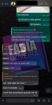Conversa do atual de Jojo Todynho, Renato Santiago, com Kaila Oliveira