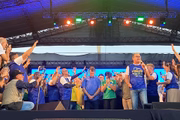 Presidente participou, na tarde deste sábado (13/8), da Marcha para Jesus do Rio e defendeu “grito muito forte” nos atos do dia 7/9