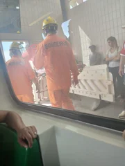 Bombeiros socorreram a vítima 