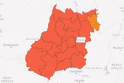 Na segunda semana, 17 das 18 macrorregiões estavam em nível de calamidade. Elas correspondem a 235 das 246 cidades goianas