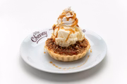 Já no dia 27/11/2019, 30% off na Apple Pie, torta de maçã, canela, açúcar e noz-moscada. É servida quente com uma bola de sorvete de baunilha e coberta com calda de caramelo