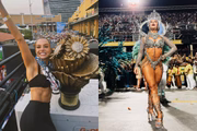 Giovanna Lancellotti ironiza Paolla Oliveira após Desfile das Campeãs