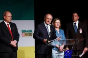 Vice-presidente eleito Geraldo Alckmin (PSB) anuncia novos nomes da equipe do Gabinete de Transição no auditório do Centro Cultural Banco do Brasil (CCBB)