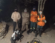 Brigadistas voluntários e bombeiros se uniram para controlar fogo em São João D'Aliança