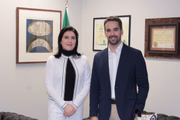 Simone Tebet e Eduardo Leite