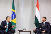 Viktor Orbán esteve no Brasil em 2019, onde participou da posse de Bolsonaro como presidente da República