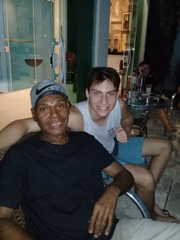 Marcelo dos Santos com Jair Renan, em 2019
