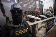 Membros das Brigadas Al-Qassam, a ala militar do Hamas