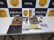A droga foi apreendida pela PCDF em operação da SRD da 1ª DP