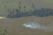 De acordo com os militares que trabalham no combate ao fogo, grande parte dos incêndios é provocada ilegalmente