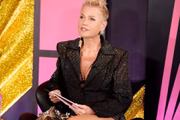 Xuxa durante coletiva de Caravana das Drags
