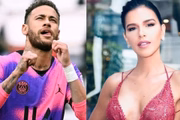 Mariana Rios e Neymar trocaram beijos e ficaram em clima de romance após a vitória por 1 x 0 do Brasil sobre a Colômbia