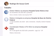 Quem assinou o contrato foi o interventor do ICTDF nomeado pela Secretaria de Saúde, Rodrigo Conti, que também trabalha no Hospital Daher