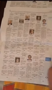 Italianos também mostraram como os obituários nos jornais cresceram nos últimos dias 