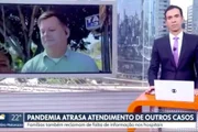 Mas a reportagem foi interrompida