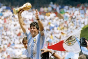 O craque conduziu a Argentina ao título da Copa do Mundo de 1986