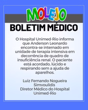 Boletim do paciente Anderson Leonardo 