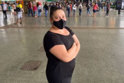 Maria Aparecida diz que continuará usando máscara