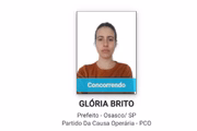 Glória Brito, candidata à prefeitura de Osasco