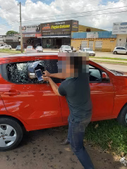 A motorista, Carliene Sena da Cunha, 34 anos, contou ter vivido momentos de terror